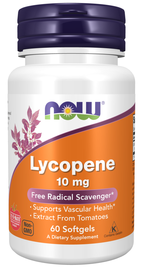 Lycopene 10mg 60 Sgels by Now Foods