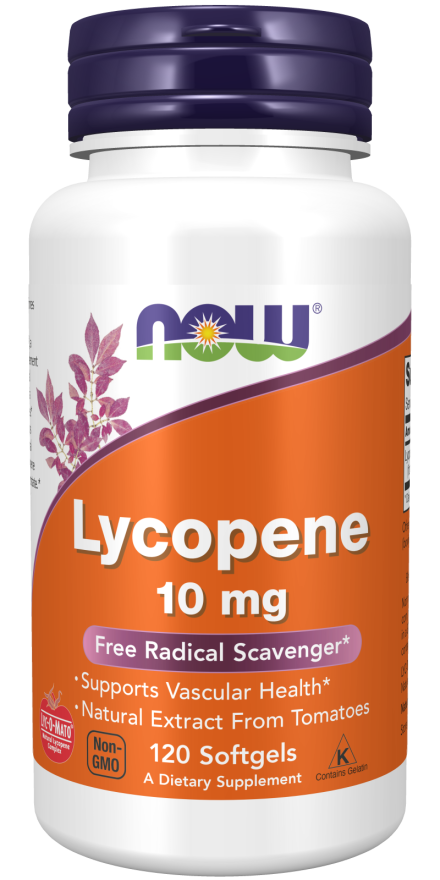 Lycopene 10mg 120 Sgels by Now Foods