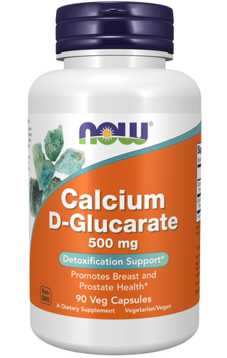 Calcium D-Glucarate 500mg 90 Vcaps by Now Foods