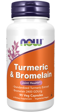 Turmeric & Bromelain 90 Vcaps by Now Foods