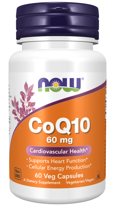 CoQ10 60mg 60 Vcaps by Now Foods