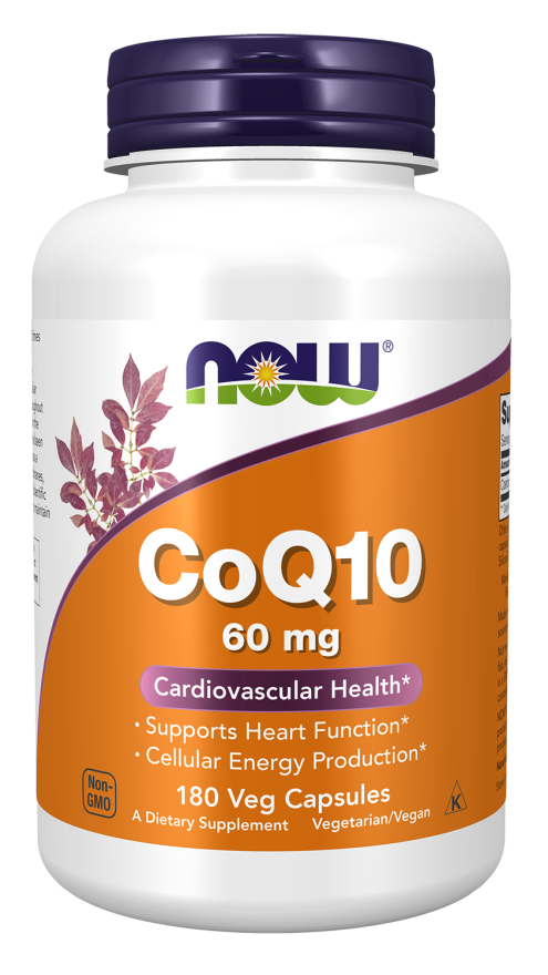 Coq10 60mg 180 Vcaps by Now Foods