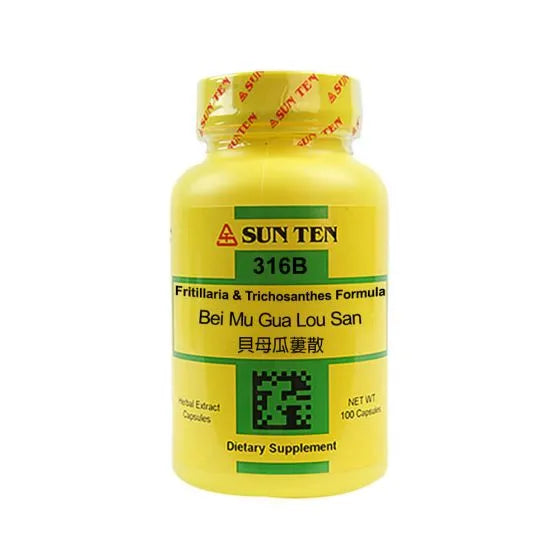 Sun Ten Fritillaria & Trichosanthes Formula 316B - 100 Capsules