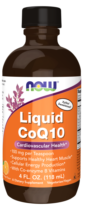 Liquid CoQ10 Orange Flavor 4 fl oz by Now Foods