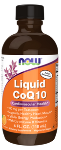 Liquid CoQ10 Orange Flavor 4 fl oz by Now Foods