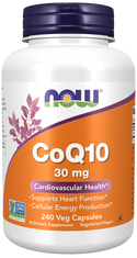 CoQ10 30mg 240 Vcaps by Now Foods