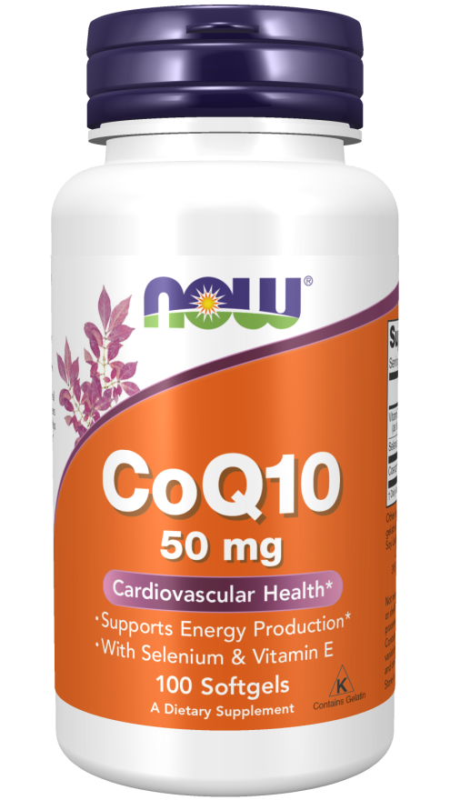 CoQ10 50mg + Vit E 100 Sgels by Now Foods