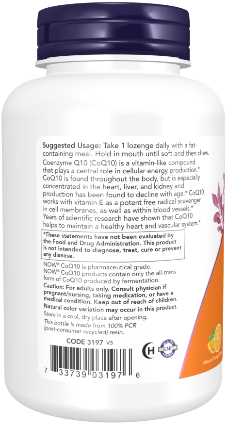 CoQ10 200mg & Vitamin E 90 Loz by Now Foods