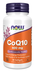 CoQ10 400mg 30 Sgels by Now Foods