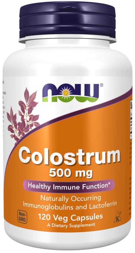 Colostrum 500mg 120 Vcaps by Now Foods