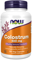 Colostrum 500mg 120 Vcaps by Now Foods