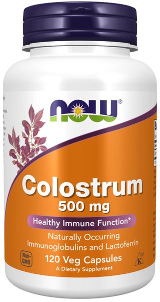 Colostrum 500mg 120 Vcaps by Now Foods