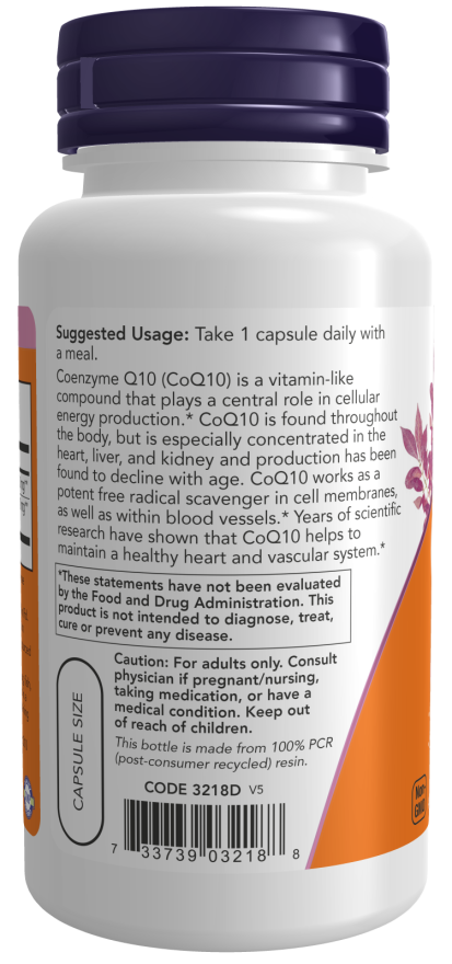 CoQ10 150mg 100 Vcaps by Now Foods