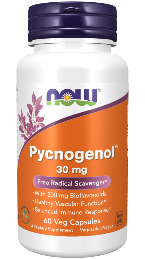 Pycnogenol 30mg 60 Vcaps by Now Foods