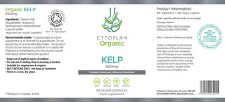 Organic Kelp Capsules - Cytoplan