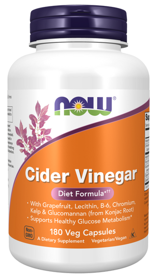 Cider Vinegar Diet Formula - 180 Veg Capsules (Now Foods)