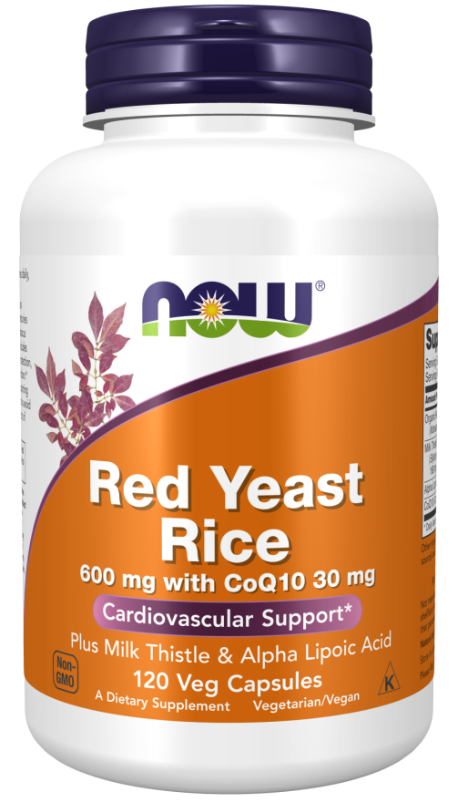 Red Yeast Rice & CoQ10 120 Vcaps by Now Foods