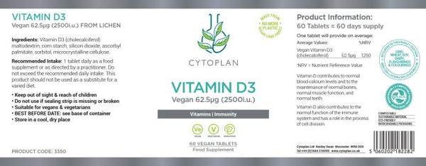 Vegan Vitamin D3 - Cytoplan