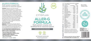 Aller-G Formula - 60Vegan Tablets (Cytoplan)