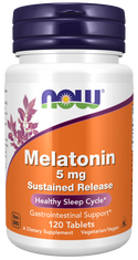 Melatonin 5mg Sustained Release 120 Tabs by Now Foods