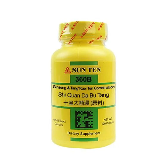 Sun Ten Ginseng & Tang-Kuei Ten Combination 360B - 100 Capsules