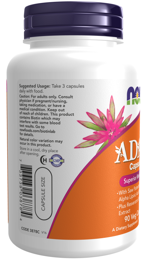 Adam 3/Day Formula - 90 Veg Capsules (Now Foods)