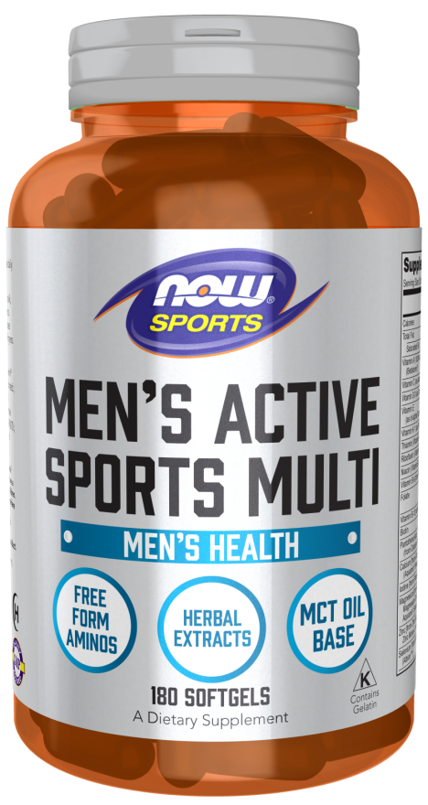 Men's Active Sports Multi 180 Sgels by Now Foods