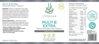 Multi B Extra - 60 Vegan Tablets (Cytoplan)
