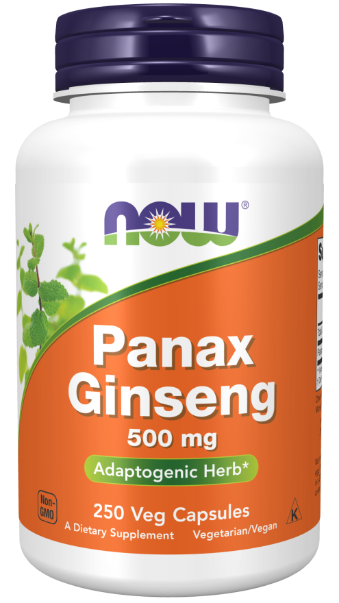 Panax Ginseng 500 mg  250 Vcaps by Now Foods