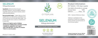 Selenium- 60 Vegan Capsules (Cytoplan)