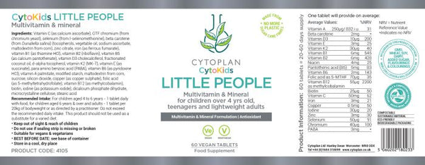 Little People 60 Vegan Tablets (Cytoplan)