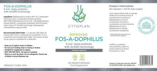 FOS-A-DOPHILUS - 60 Vegetarian Capsules (Cytoplan)