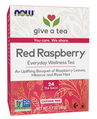 Women's Righteous Raspberry Tea 24 Bags by Now Foods