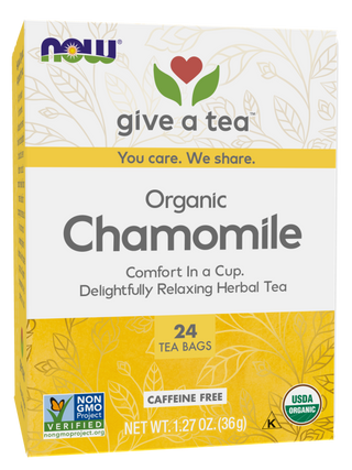 Chamomile Tea Bags Organic 24 Bags by Now Foods