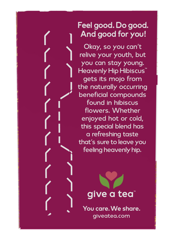 Heavenly Hip Hibiscus Tea Bags Organic 24 Bags by Now Foods