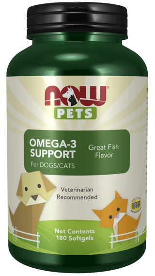 Now Pets Omega-3 180 Softgels by Now Foods