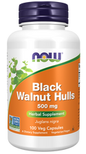 Black Walnut Hulls 500mg 100 Vcaps by Now Foods