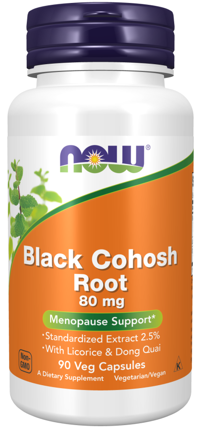 Black Cohosh 80mg 90 Vcaps by Now Foods