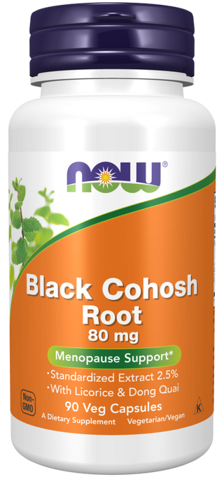 Black Cohosh 80mg 90 Vcaps by Now Foods