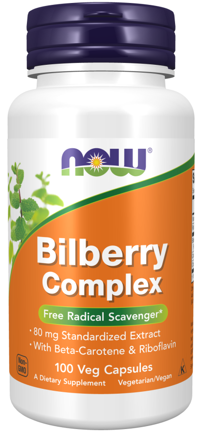 Bilberry Comp 80mg 100 Vcaps by Now Foods