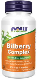 Bilberry Comp 80mg 100 Vcaps by Now Foods