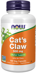 Cat's Claw 500mg - 100 Veg Capsules (Now Foods)