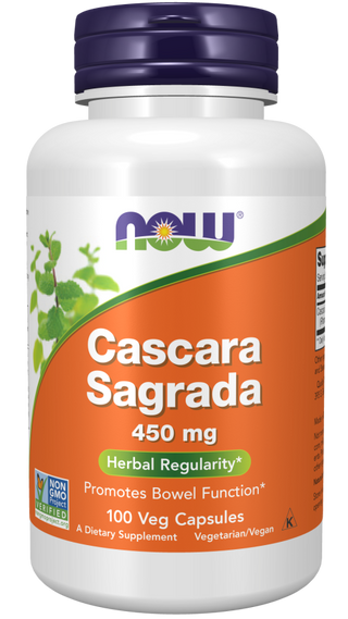 Cascara Sagrada 450mg 100 Vcaps by Now Foods