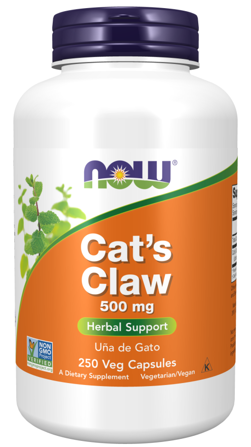 Cat's Claw 500mg - 250 Veg Capsules (Now Foods)