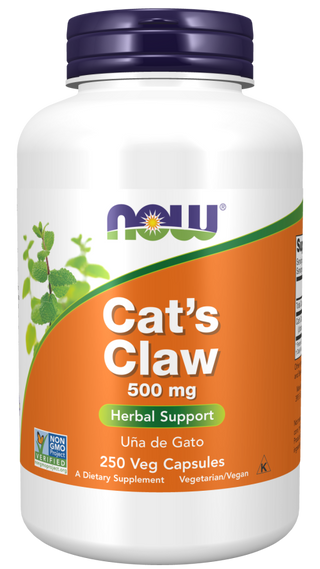 Cat's Claw 500mg - 250 Veg Capsules (Now Foods)