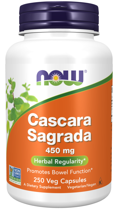 Cascara Sagrada 450mg 250 Vcaps by Now Foods