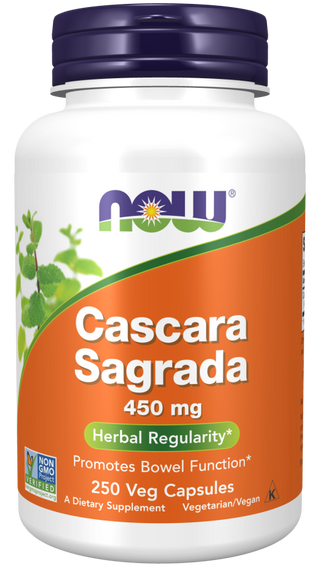 Cascara Sagrada 450mg 250 Vcaps by Now Foods