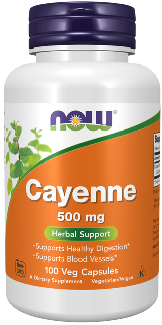 Cayenne 500mg 100 Vcaps by Now Foods