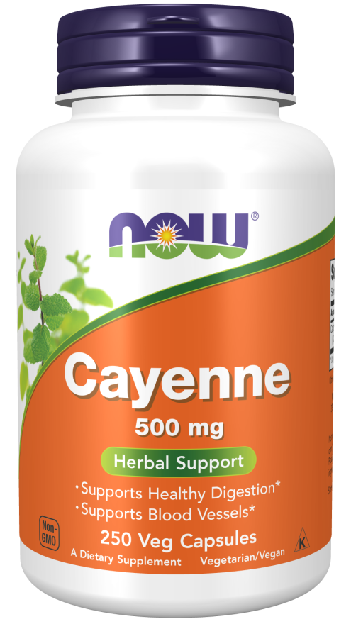 Cayenne 500mg 250 Vcaps by Now Foods