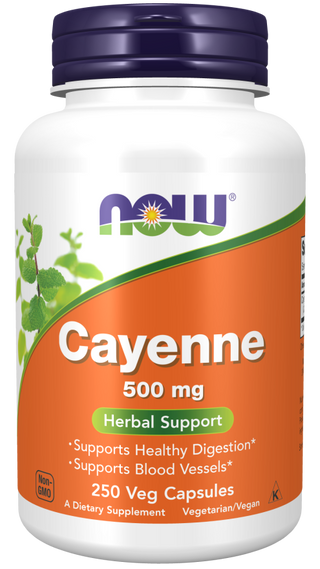 Cayenne 500mg 250 Vcaps by Now Foods